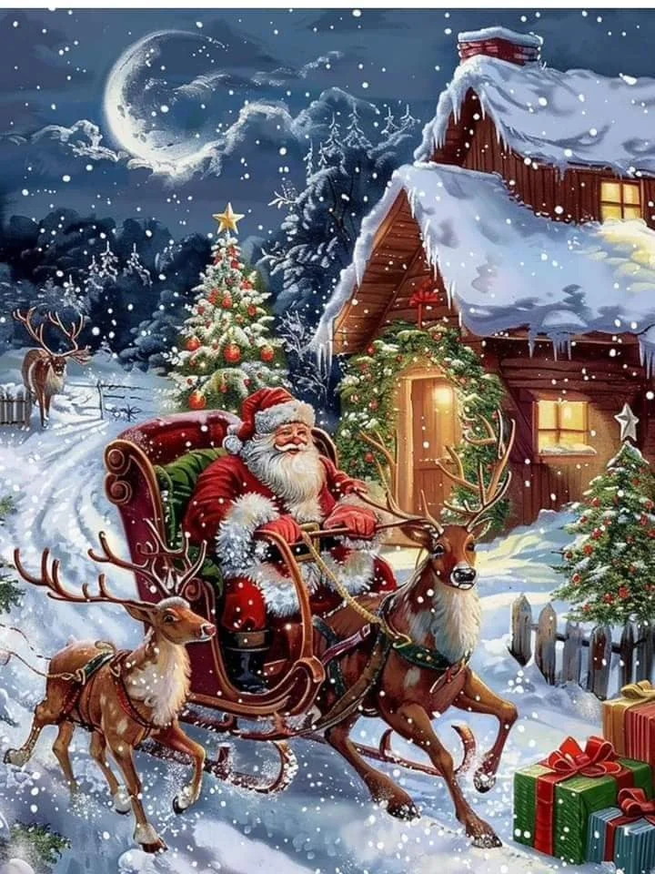 5D Diamond Painting - Weihnachtsmann