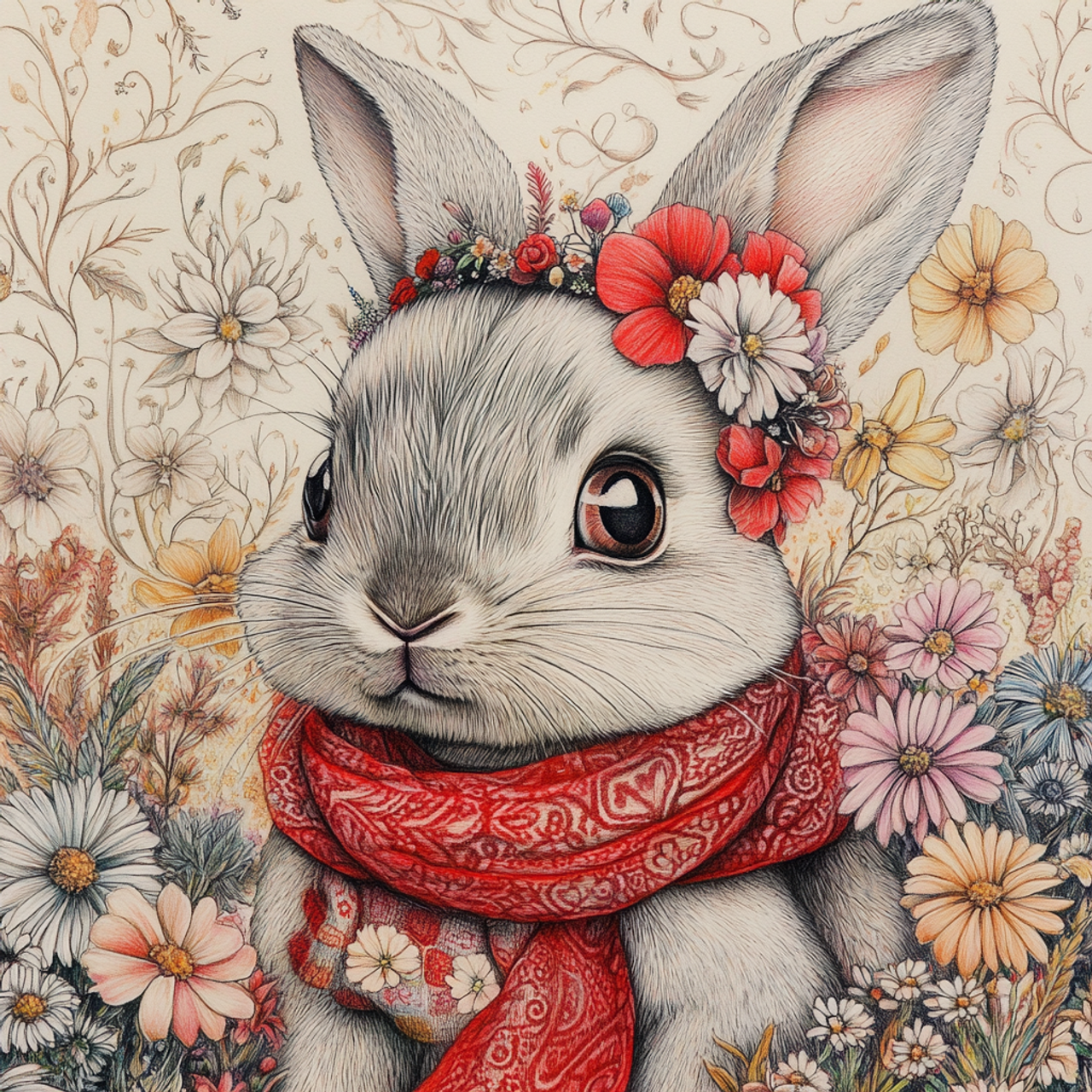 5D Diamond Painting - Niedliches Häschen