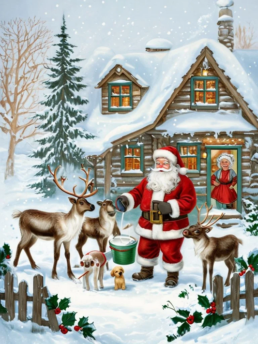 5D Diamond Painting - Weihnachtsmann