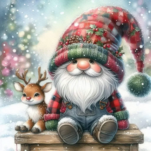 5D Diamond Painting - Weihnachtswichtel