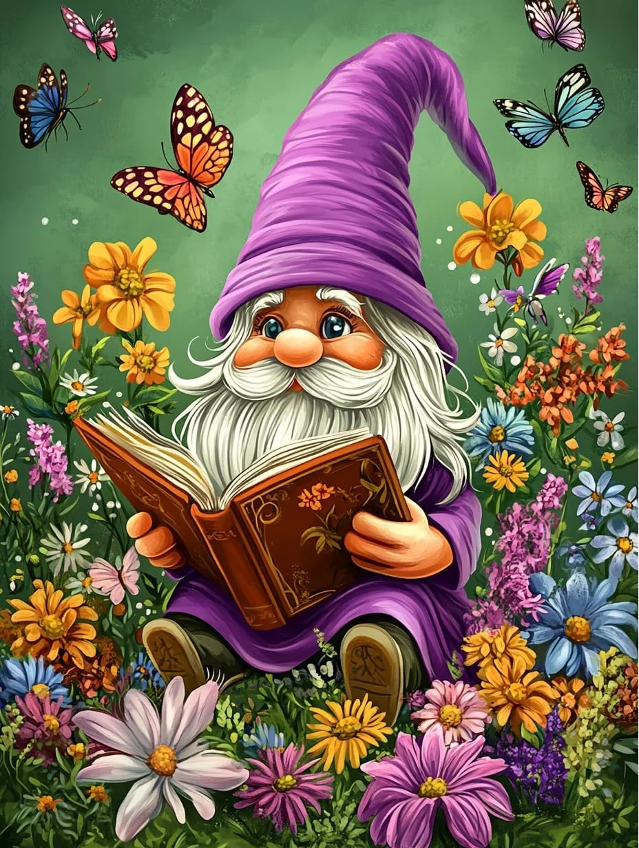 5D Diamond Painting - Kobolde Die Lesen