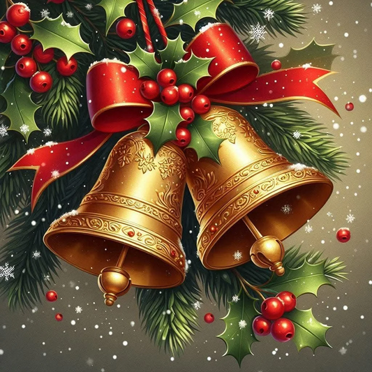5D Diamond Painting - Weihnachtsglocken