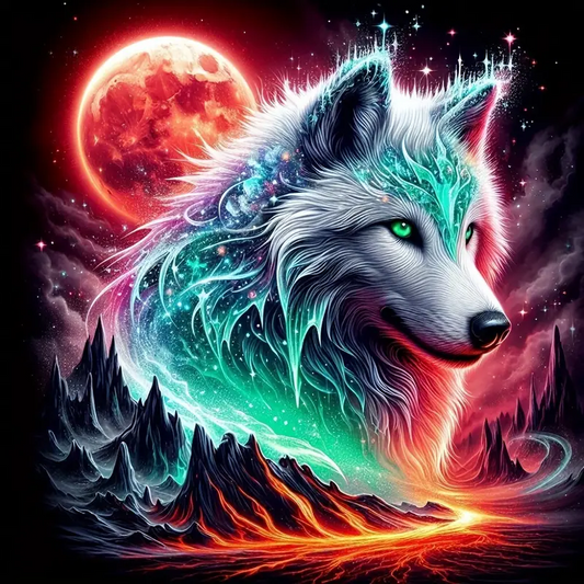 5D Diamond Painting - Wölfe