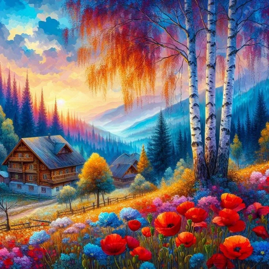 5D Diamond Painting - Wunderschöne Landschaft