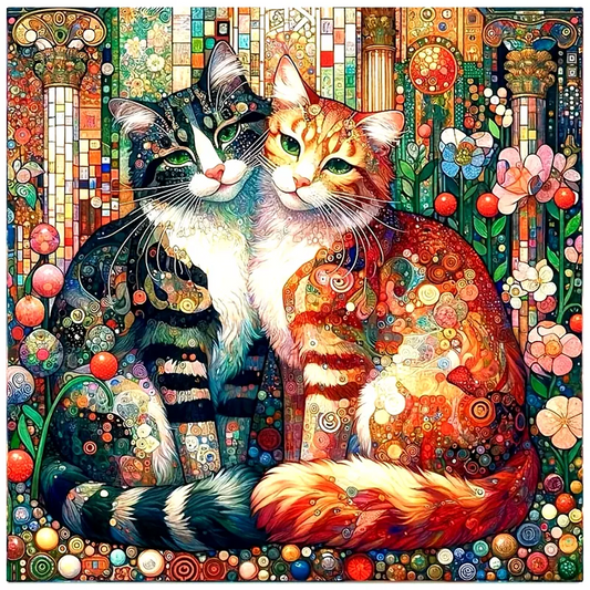 5D Diamond Painting - Katzen