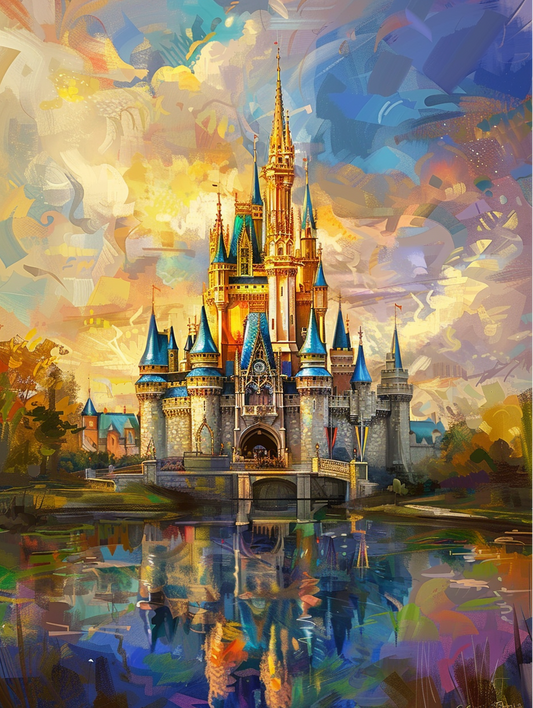 5D Diamond Painting - Traumschloss