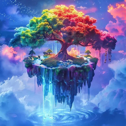 5D Diamond Painting - Abstrakter Baum