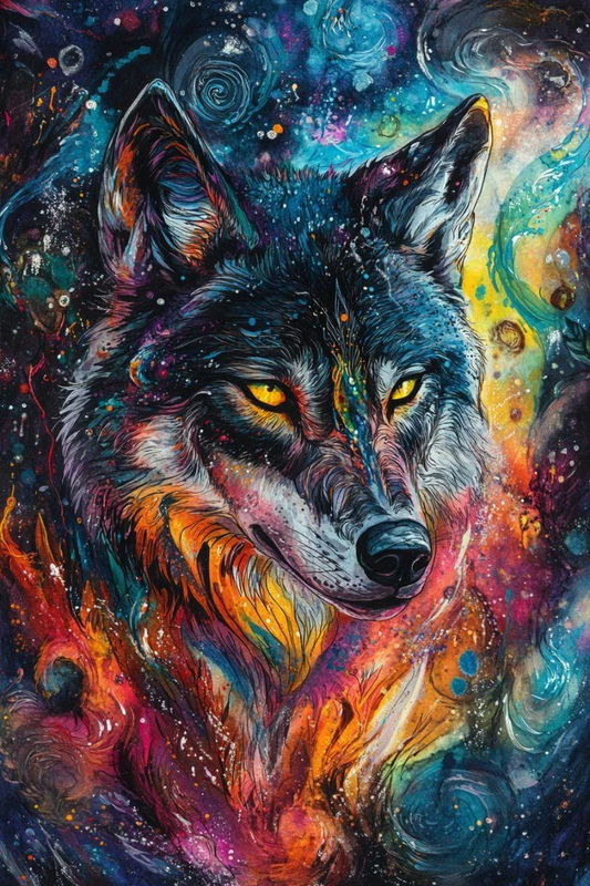 5D Diamond Painting - Wölfe
