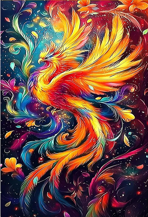 5D Diamond Painting - Schöner Phönix