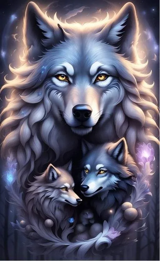5D Diamond Painting - Wölfe