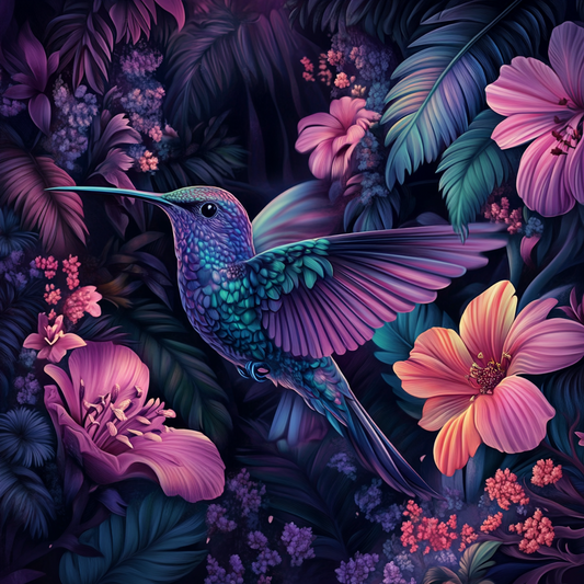 5D Diamond Painting - Kolibri