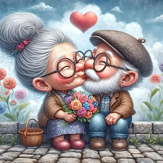 5D Diamond Painting - Verliebtes Paar