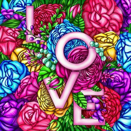 5D Diamond Painting - LOVE