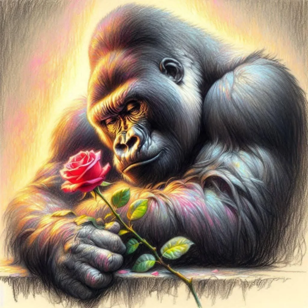 5D Diamond Painting - Gorillas