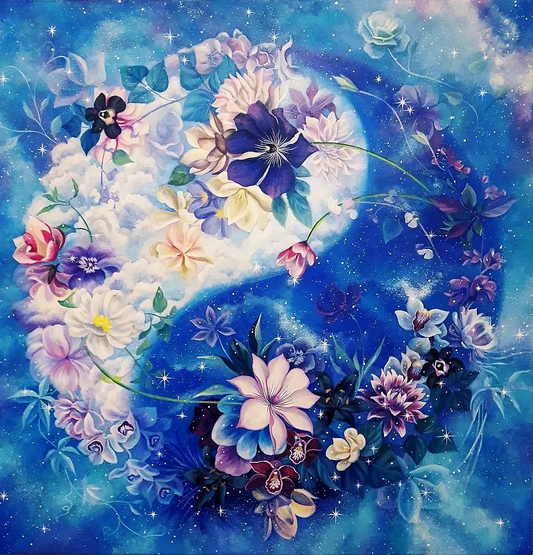 5D Diamond Painting - Abstrakte Blume