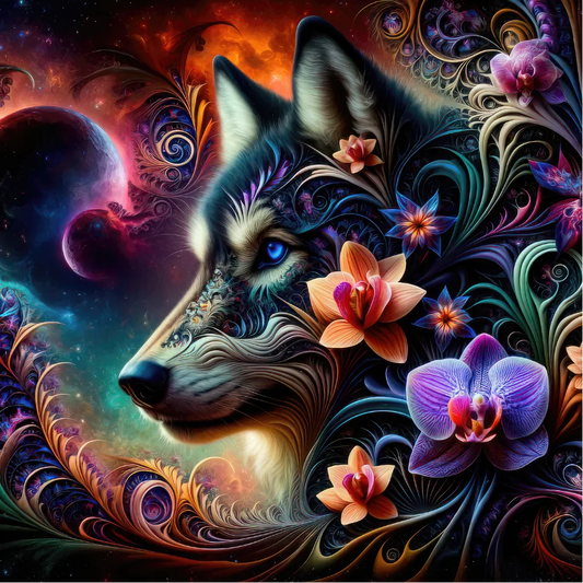 5D Diamond Painting - Wölfe