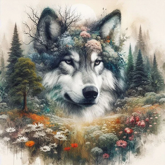 5D Diamond Painting - Wölfe