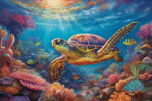 5D Diamond Painting - Schildkröten
