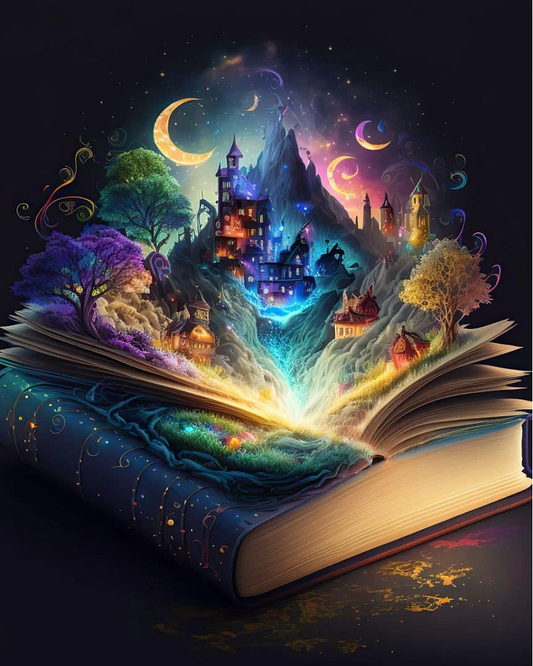 5D Diamond Painting - Fantasy Buch
