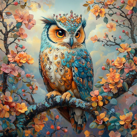 5D Diamond Painting - Eulen