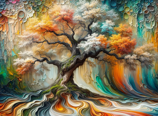 5D Diamond Painting - Fantasiebaum