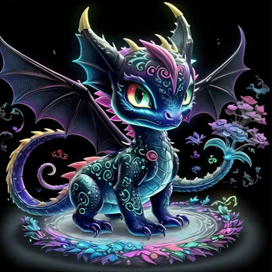 5D Diamond Painting - Drache