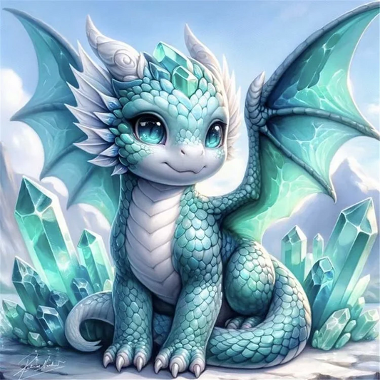 5D Diamond Painting - Drache