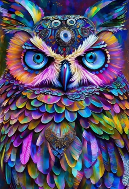 5D Diamond Painting - Eulen
