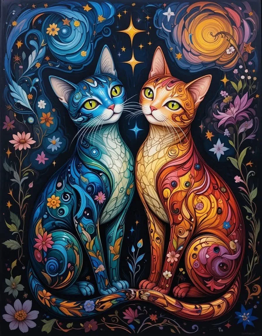 5D Diamond Painting - Katze