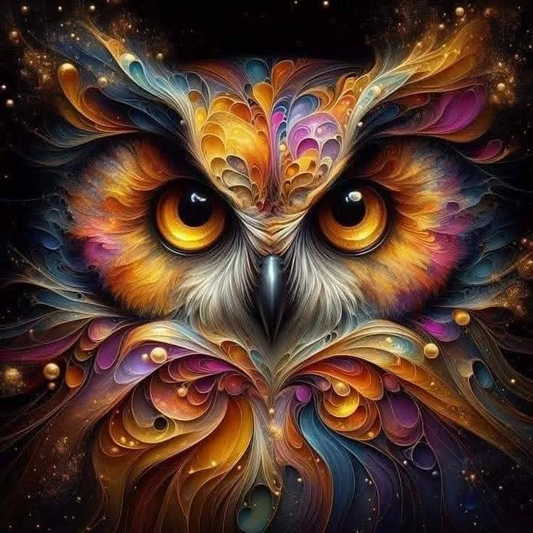 5D Diamond Painting - Eulen