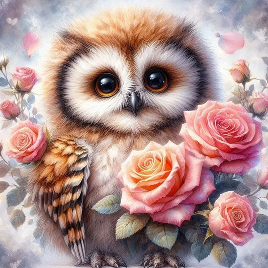 5D Diamond Painting - Eulen