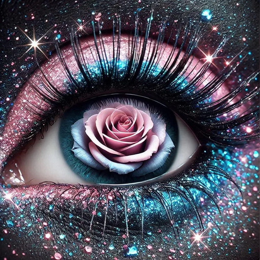 5D Diamond Painting - Abstraktes Auge