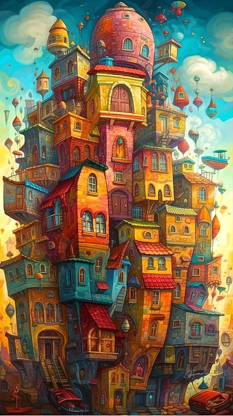 5D Diamond Painting - Haus der Fantasie