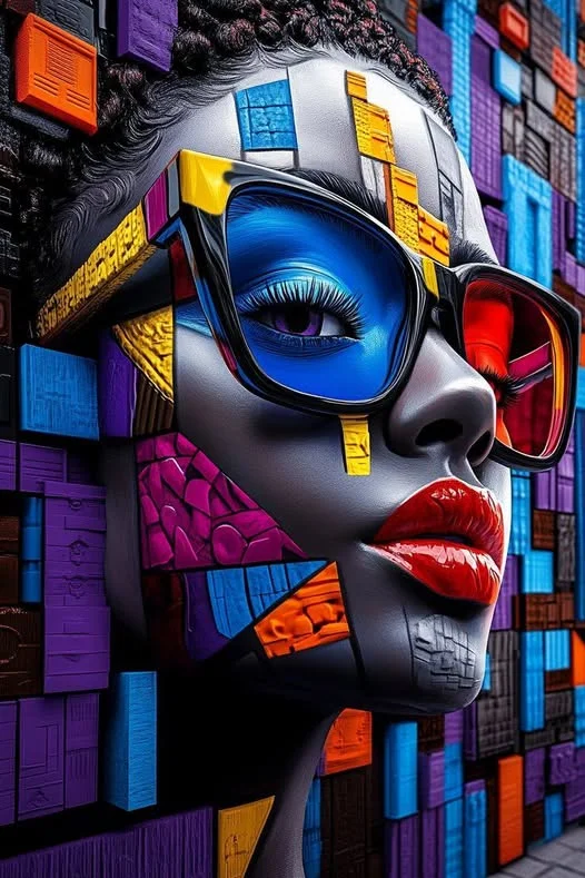 5D Diamond Painting - Abstrakte Frau