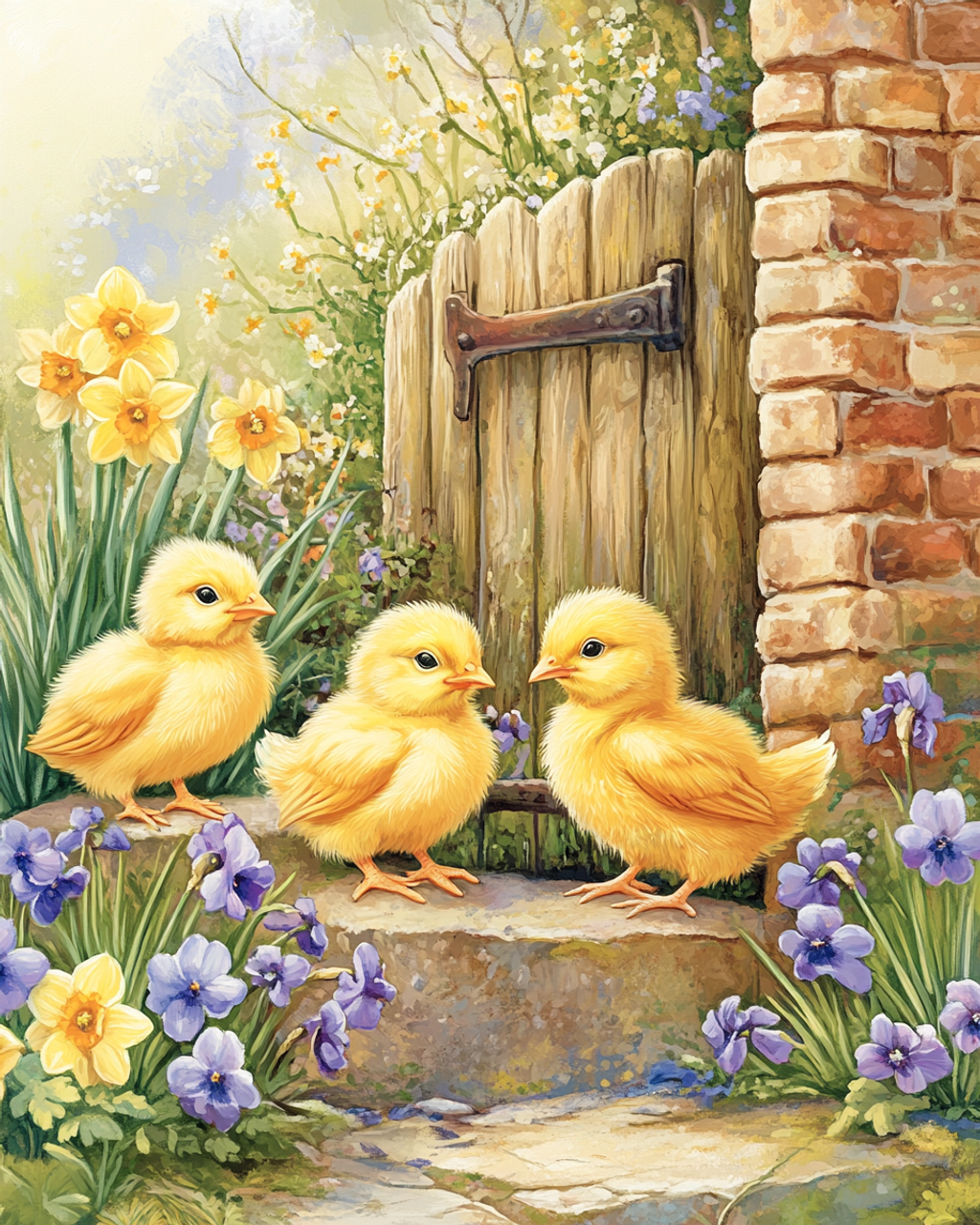 5D Diamond Painting - Entenküken