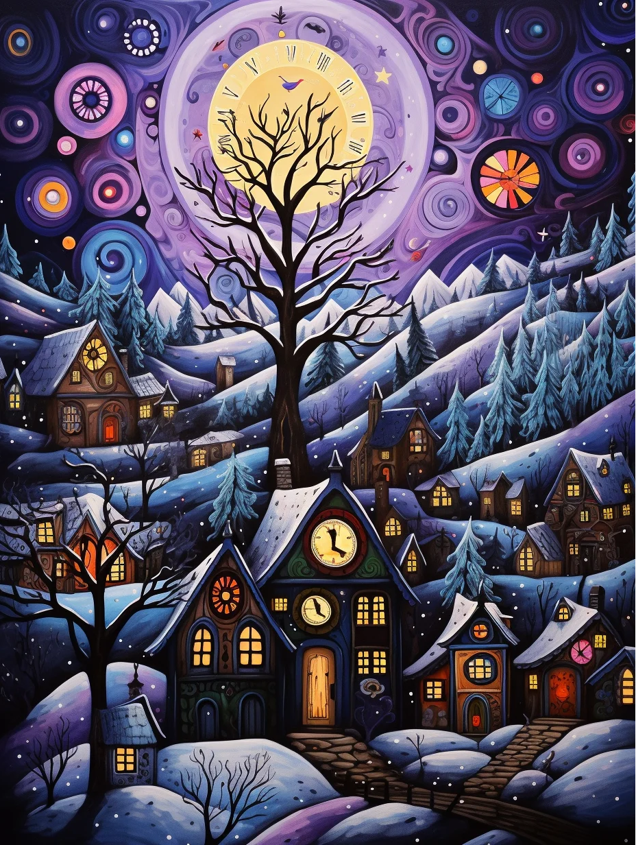 5D Diamond Painting - Fantasiestadt