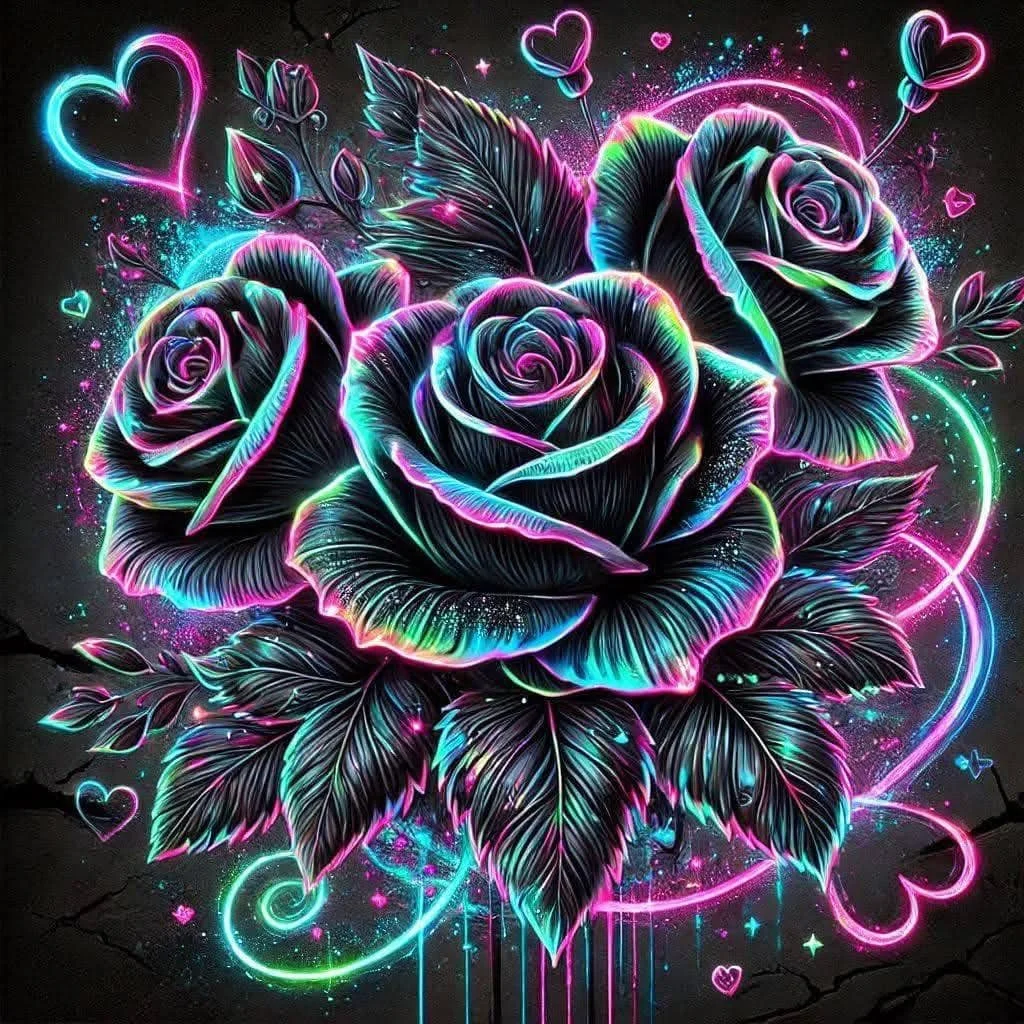 5D Diamond Painting - Fantasie Blume