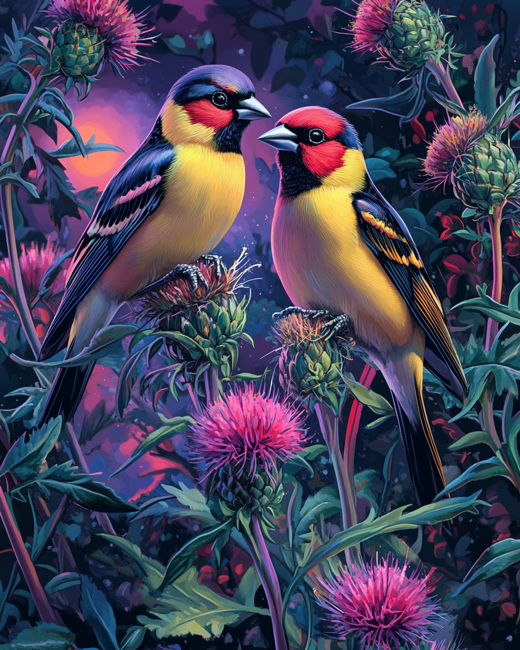 5D Diamond Painting - Vögel