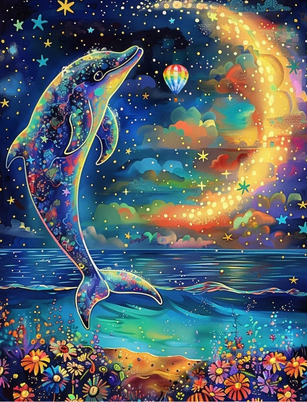 5D Diamond Painting - Delphine