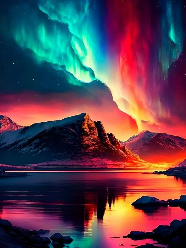 5D Diamond Painting - Aurora