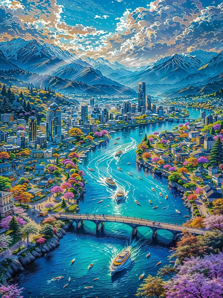 5D Diamond Painting - Schöne Landschaften
