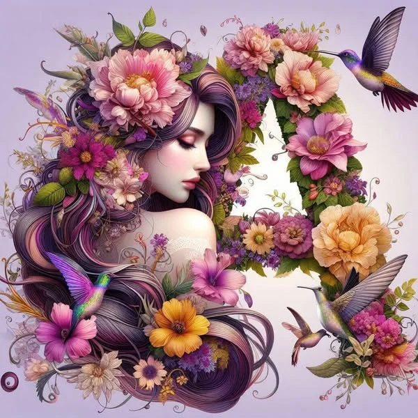 5D Diamond Painting - Blumen Frauen