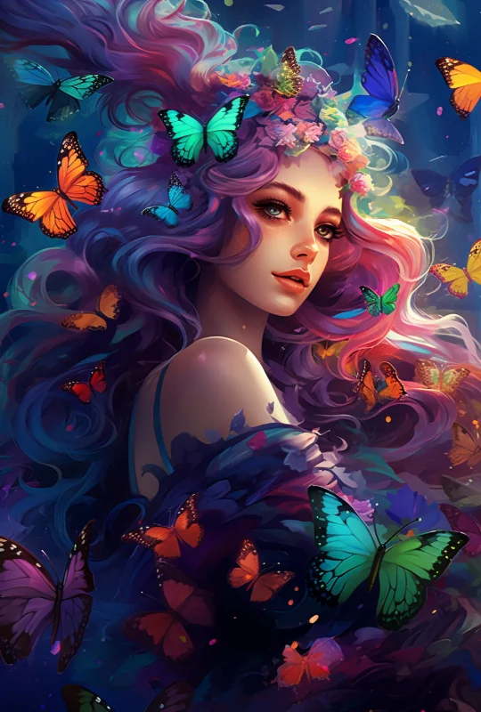 5D Diamond Painting - Blumen Frauen