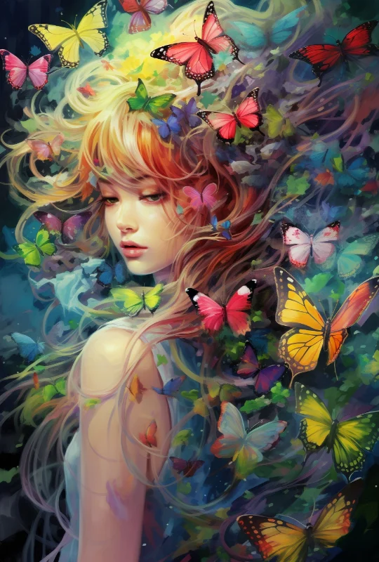 5D Diamond Painting - Blumen Frauen