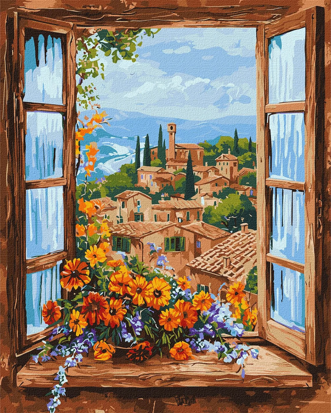 Malen nach Zahlen - Fensteransicht