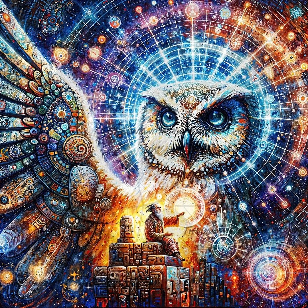 5D Diamond Painting - Eulen