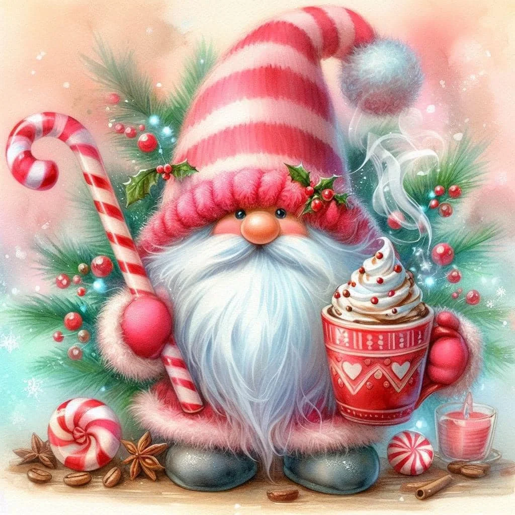 5D Diamond Painting - Weihnachtszwerg