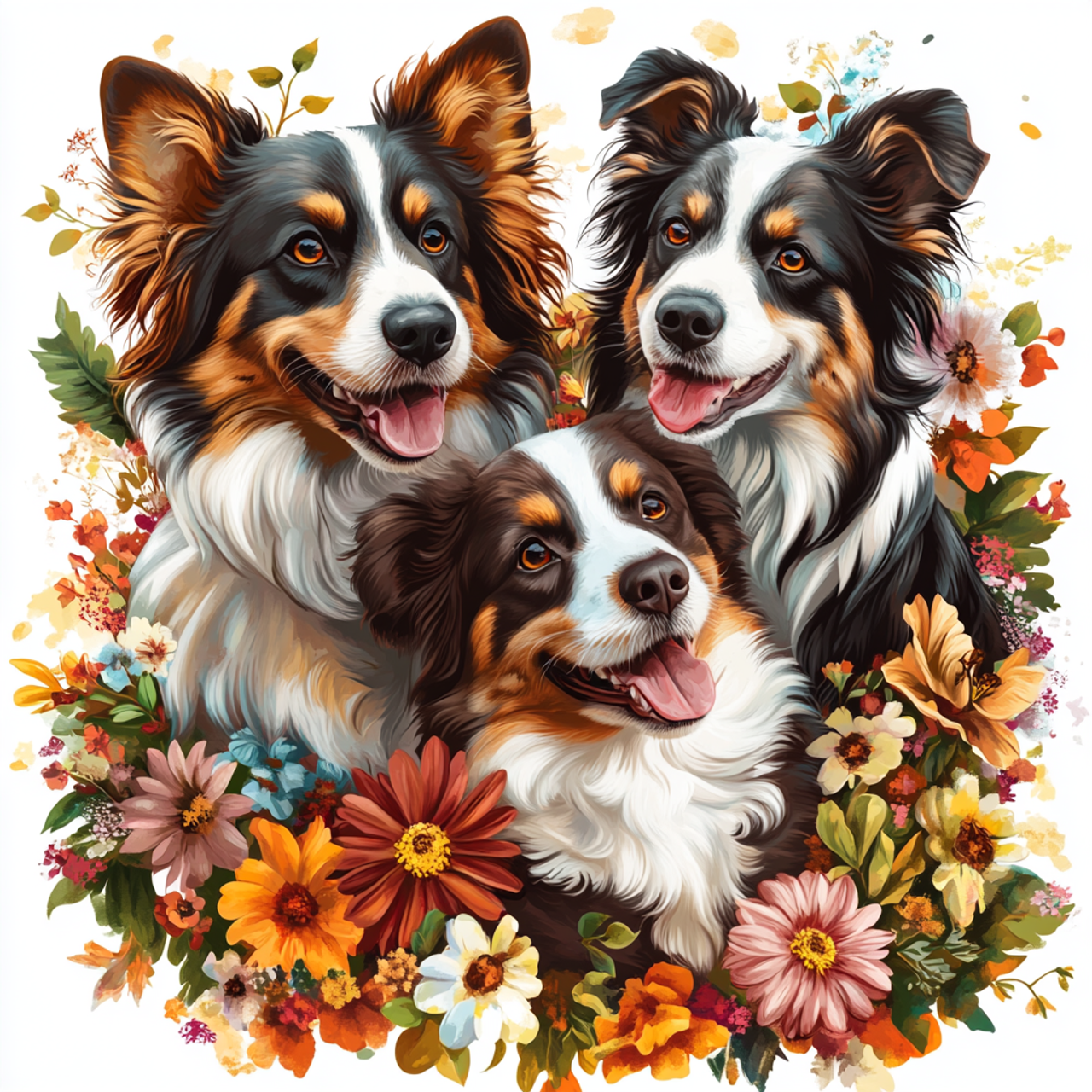 5D Diamond Painting - Niedliche Welpen