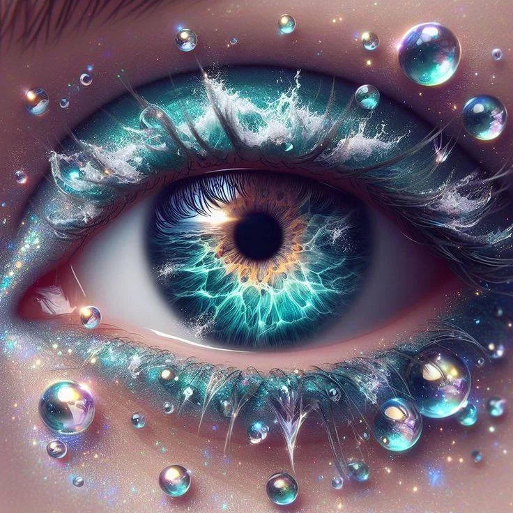 5D Diamond Painting - Schöne Augen