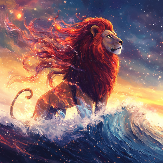 5D Diamond Painting - Cooler Löwe